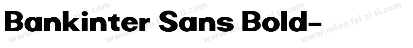Bankinter Sans Bold字体转换